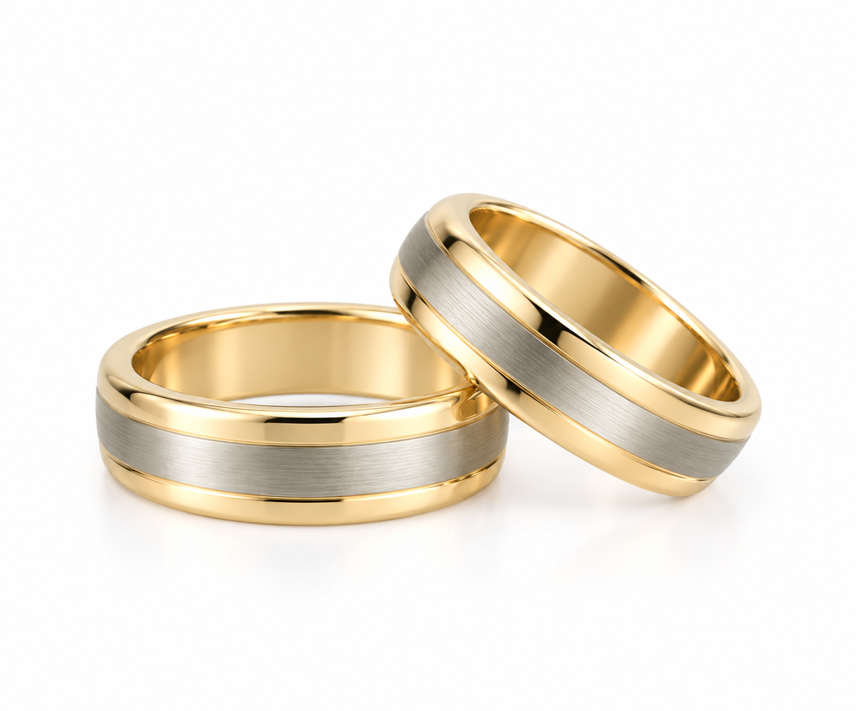 Anillos de matrimonio 2 oros 10k
