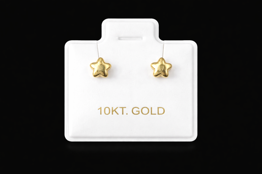Arete estrella oro #177