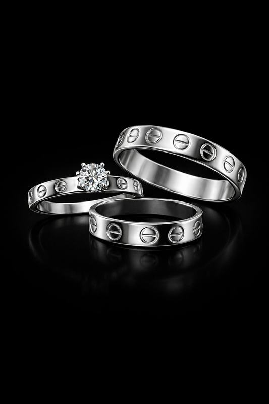 Anillos matrimonio plata #215