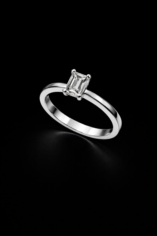 Anillo compromiso plata #1019