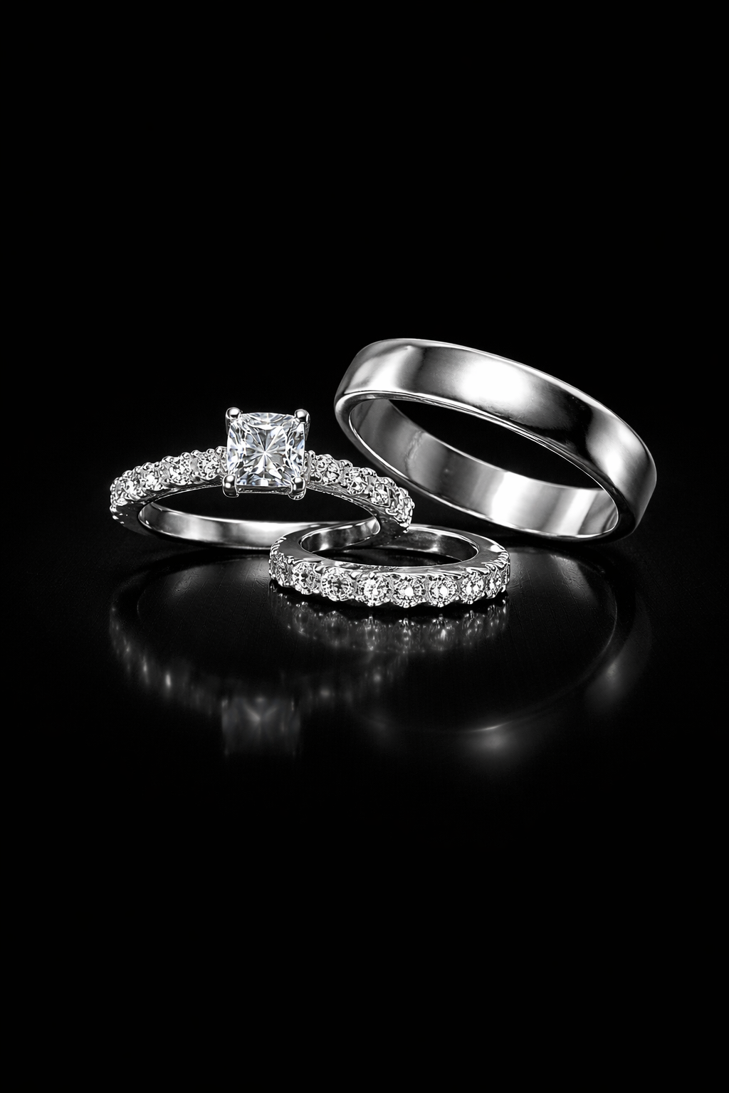 Anillos matrimonio plata #215