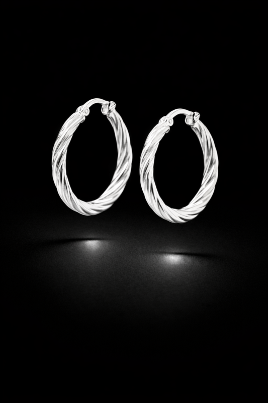 Argollas plata #1308