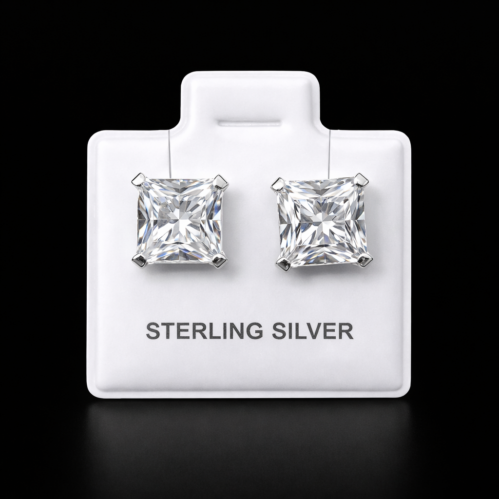 Aretes de chispas plata #227