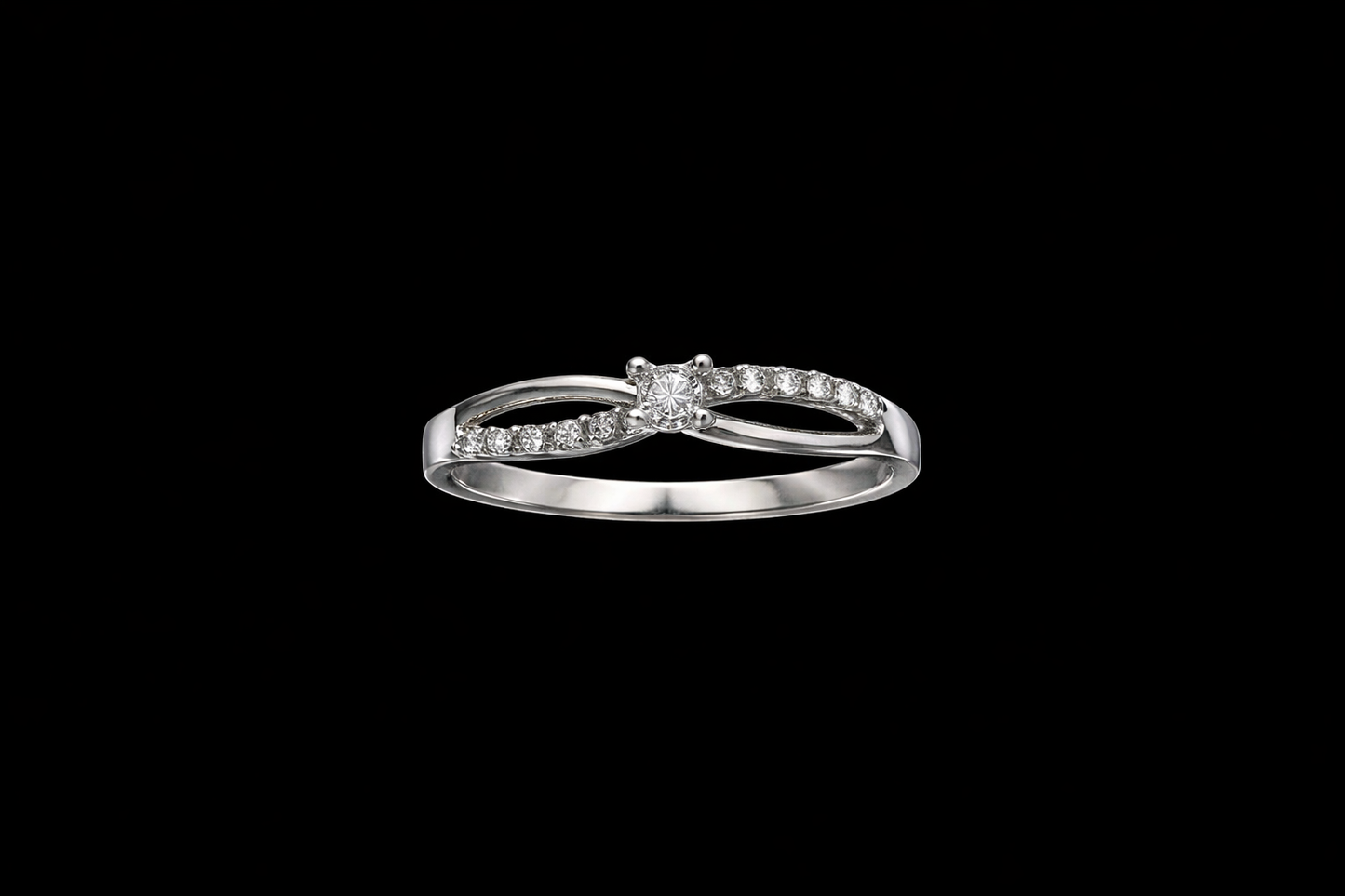 Anillo oro blanco