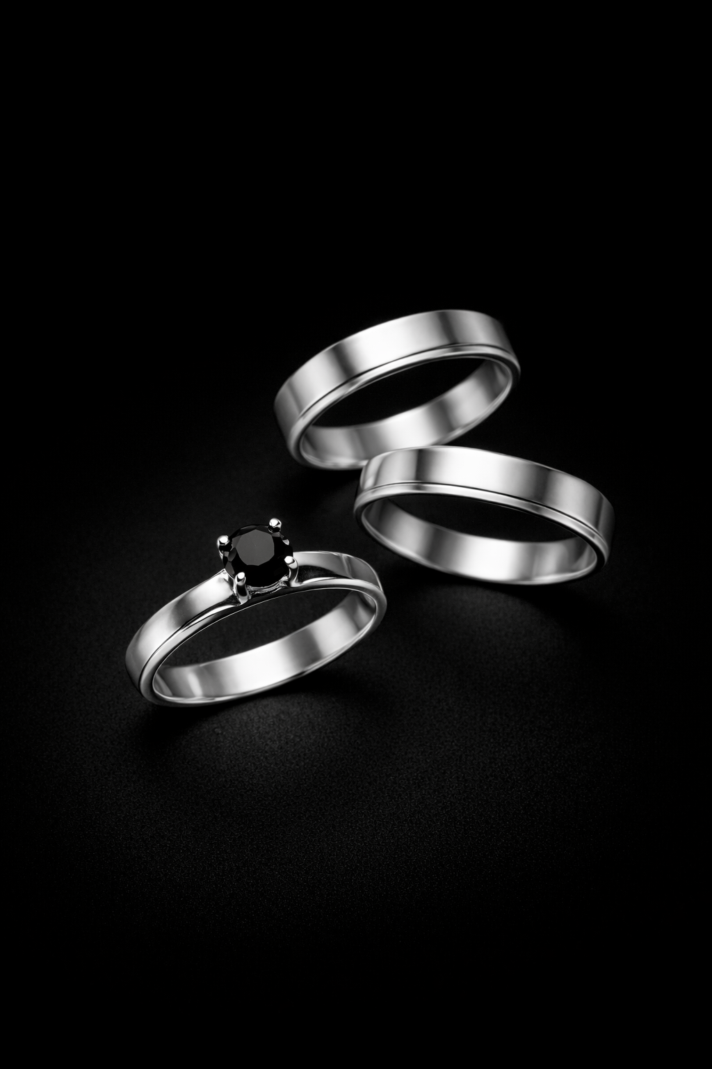 Anillos matrimonio plata #215 COLORES