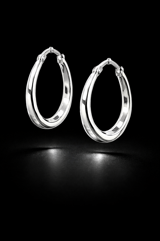 Argollas plata #1306