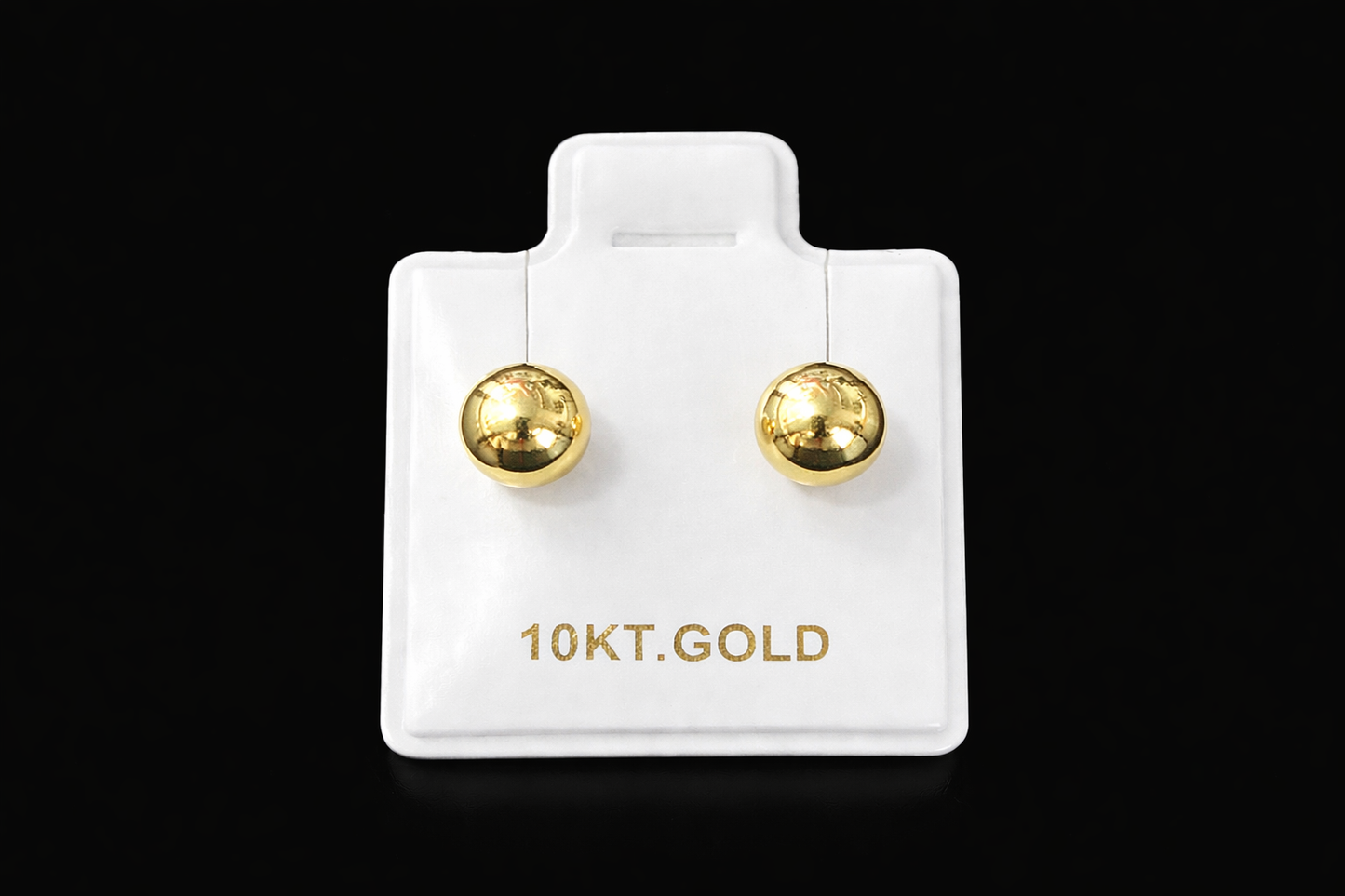 Aretes de bolita oro #191