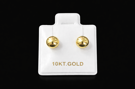 Aretes de bolita oro #191