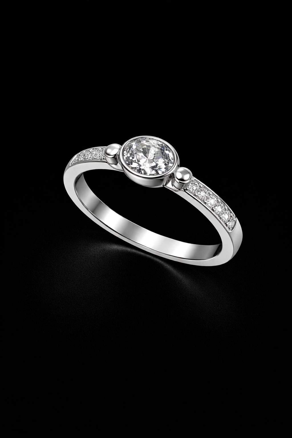 Anillo compromiso plata #1727