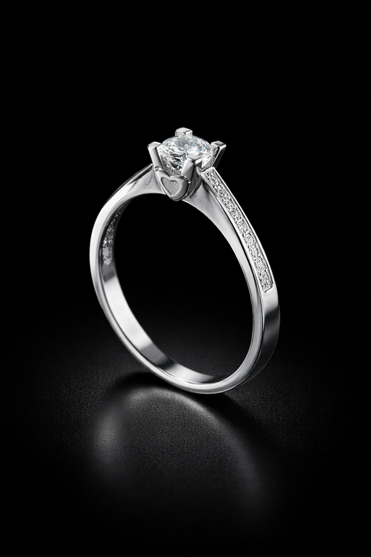 Anillo compromiso plata #1014