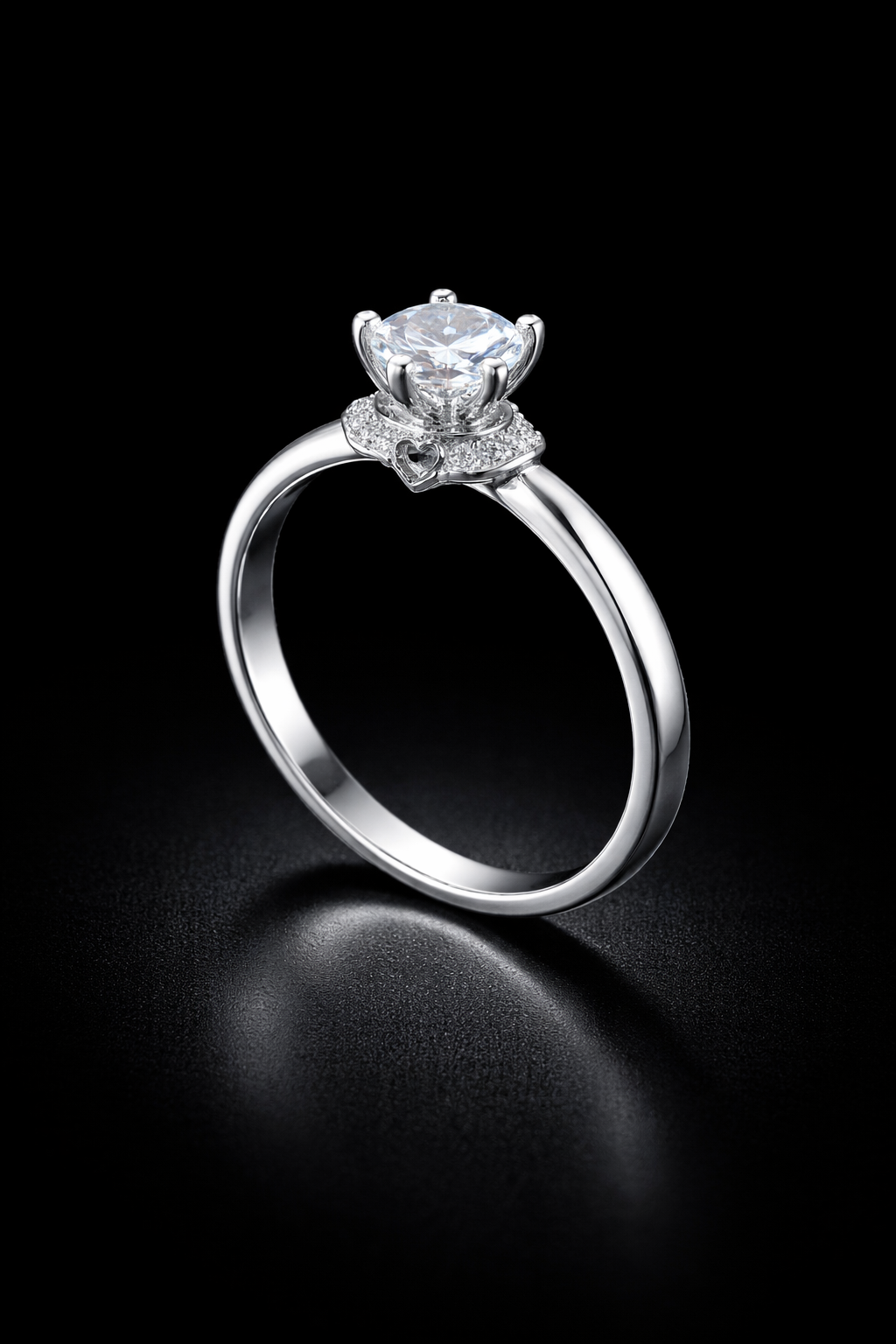 Anillo compromiso plata #1000