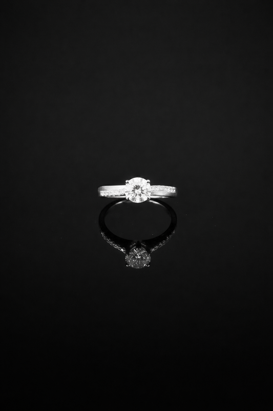 Anillo compromiso plata #1008