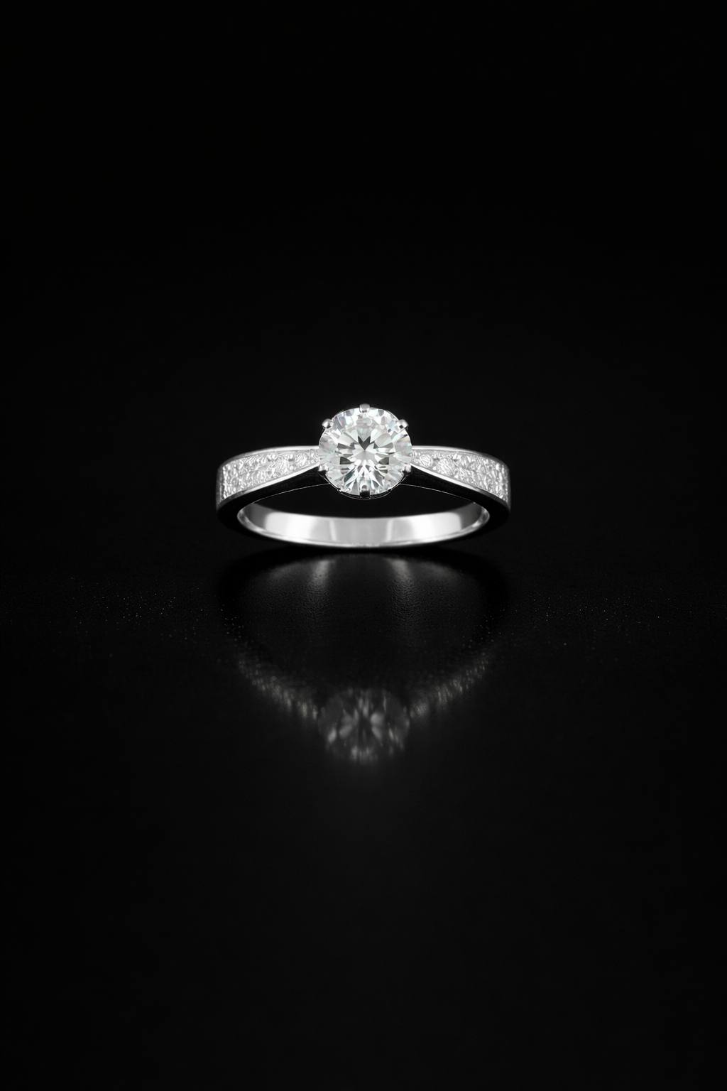 Anillo compromiso plata #1027