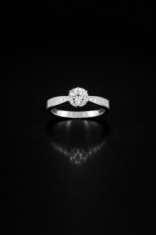 Anillo compromiso plata #1027