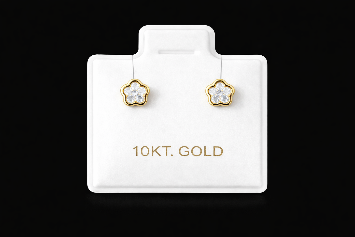 Aretes de flor oro #258