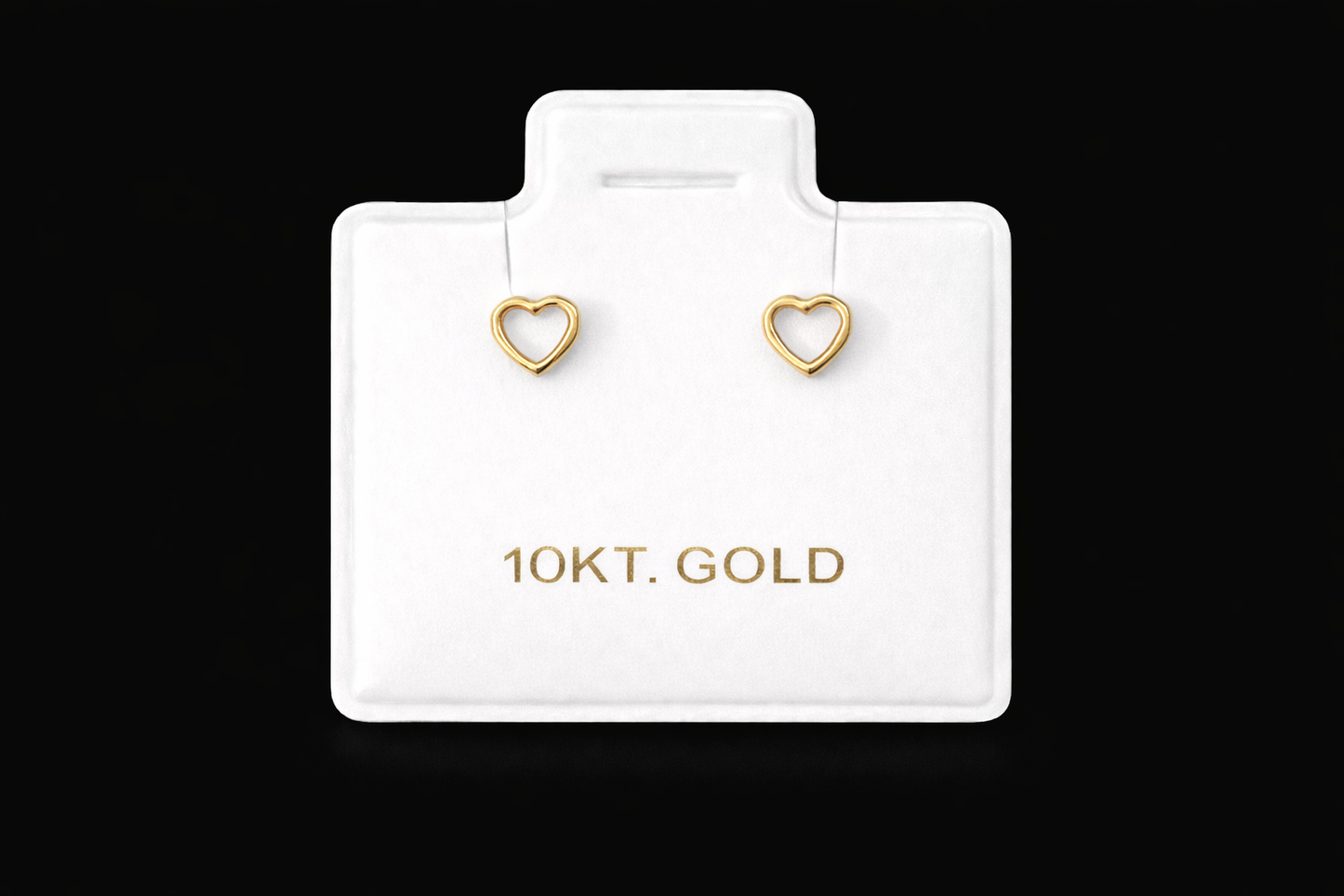 Arete corazón oro #177