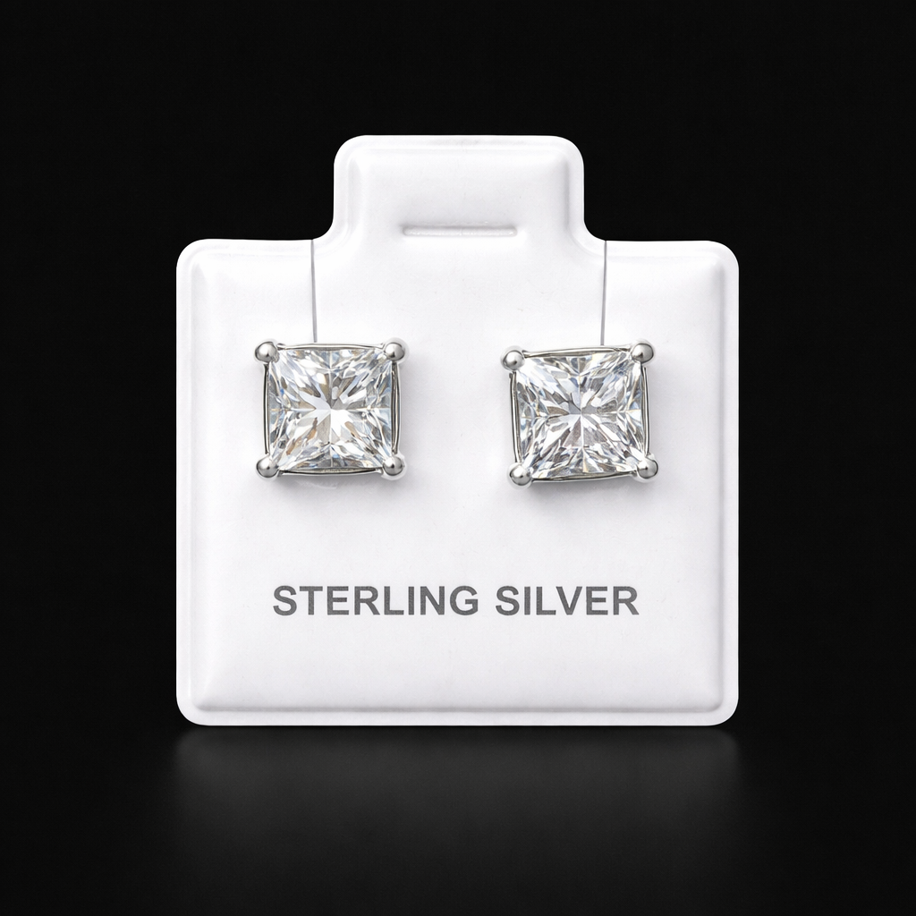 Aretes chispas plata #224