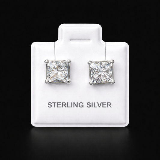 Aretes chispas plata #224