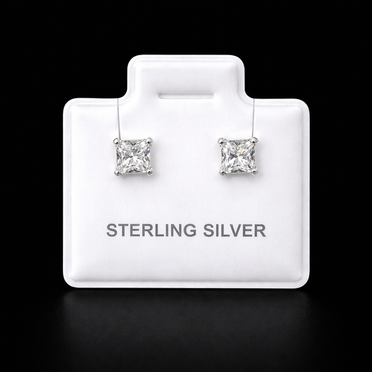 Arete chispa plata #223