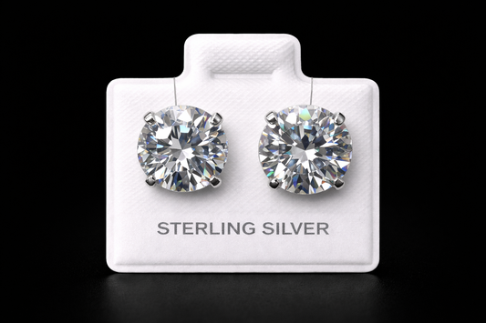 Aretes chispas plata