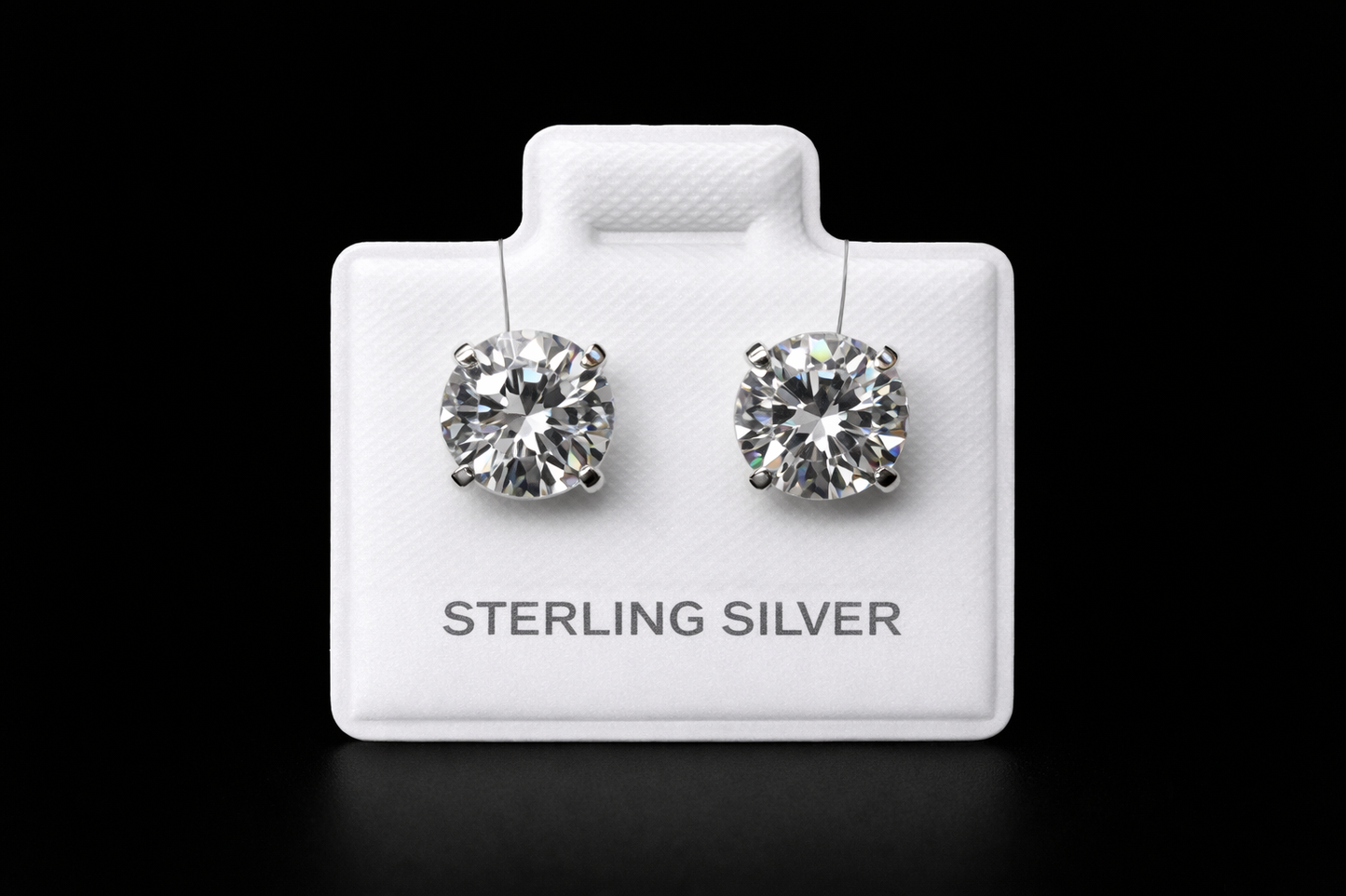 Arete chispa plata #226