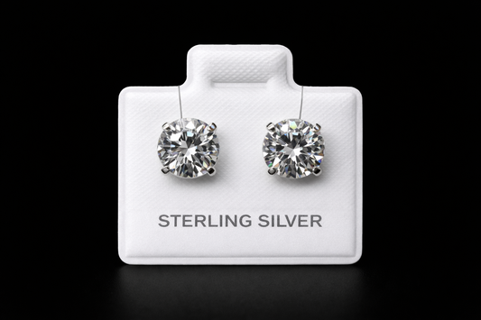 Arete chispa plata #226