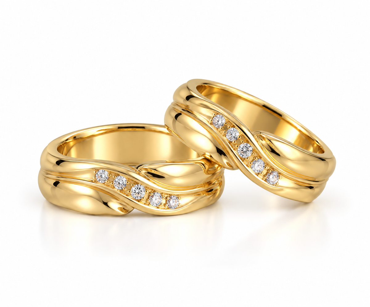 Anillos de matrimonio en oro